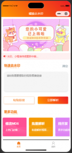 微信去水印小程序源码-幕锦博客